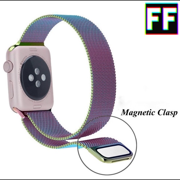 Iridescent Milanese Loop Band for Apple Watch - Picture 5 of 8